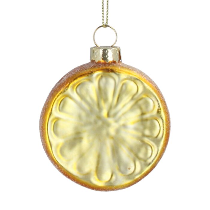 Gisela Graham Sliced Lemon Glass Tree Decoration